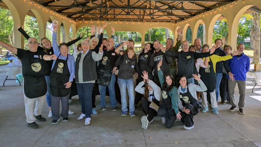 Group photo of the Empty Bowls Event Team