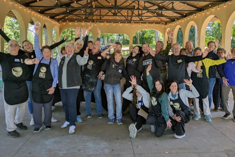 Group photo of the Empty Bowls Event Team